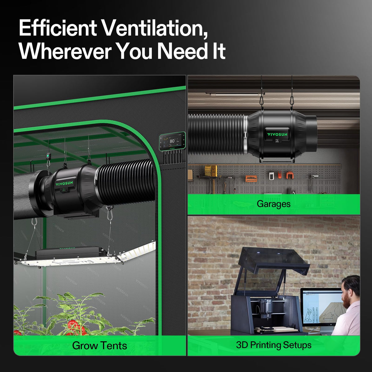 VIVOSUN Air Filtration Kits, Basic and Pro Options