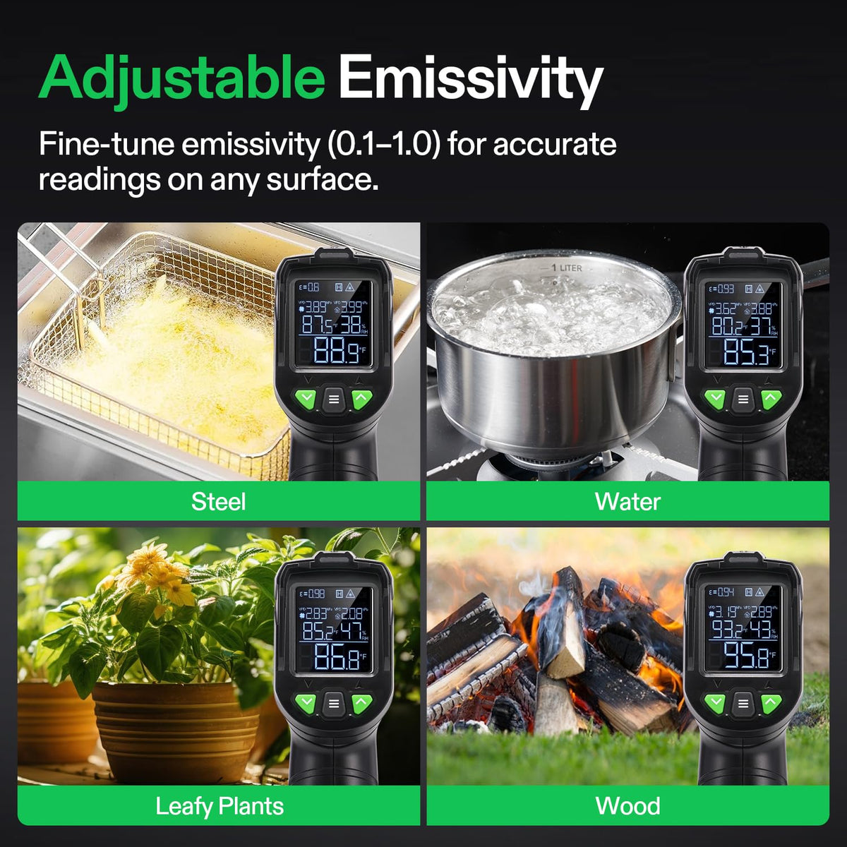 VIVOSUN VPD Thermometer, Handheld Environmental Monitor for Plants