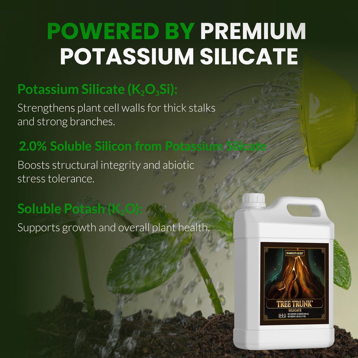 Humboldts Secret Tree Trunk Potassium Silicate Supplement