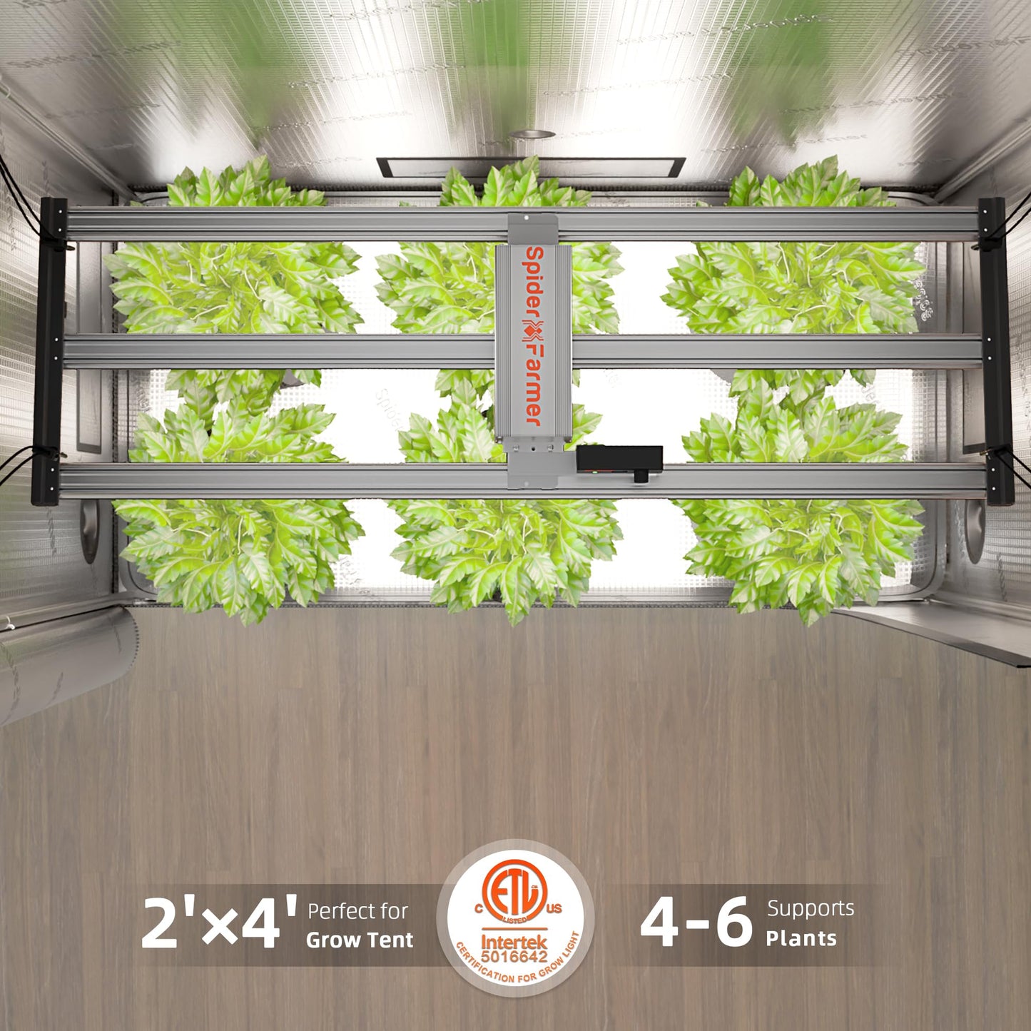 Spider Farmer G1000W Commercial Grade Cost-Effective 1000W LED Grow Lights, 2025 Upgraded App Remote Control, Vertical Farming Co2 Bar LED Growing Lamp, 4x4 & 5x5 Coverage