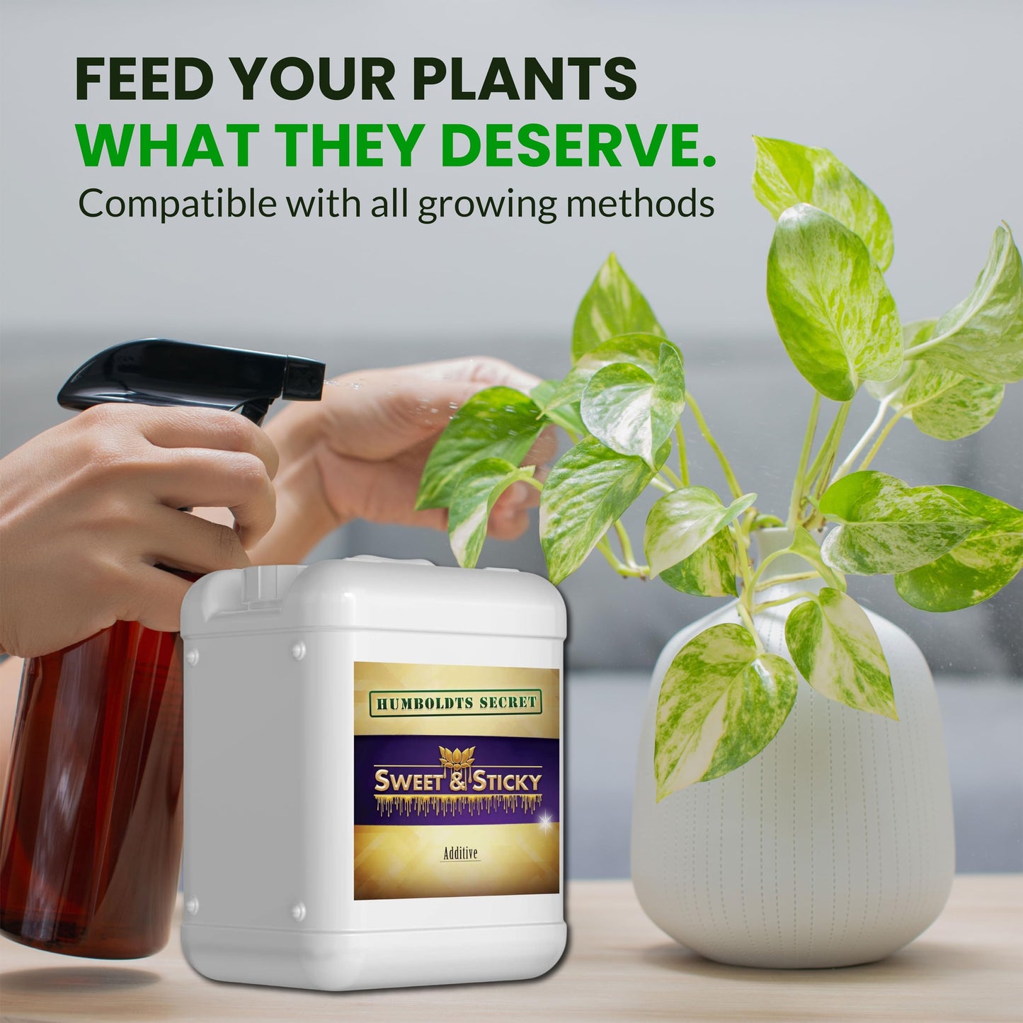 Humboldts Secret Sweet & Sticky Carbohydrate and Saccharide Plant Energy Additive | Indoor and Outdoor Plant Nutrients Enhancer for Growth and Aroma | Boosts Flavor and Resin Development | 32 Ounce