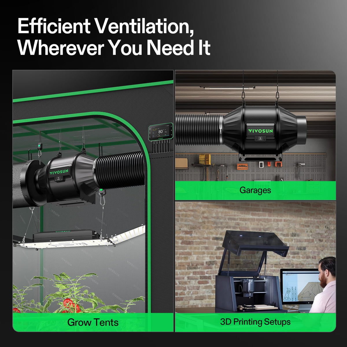 VIVOSUN Air Filtration Kits, Basic and Pro Options