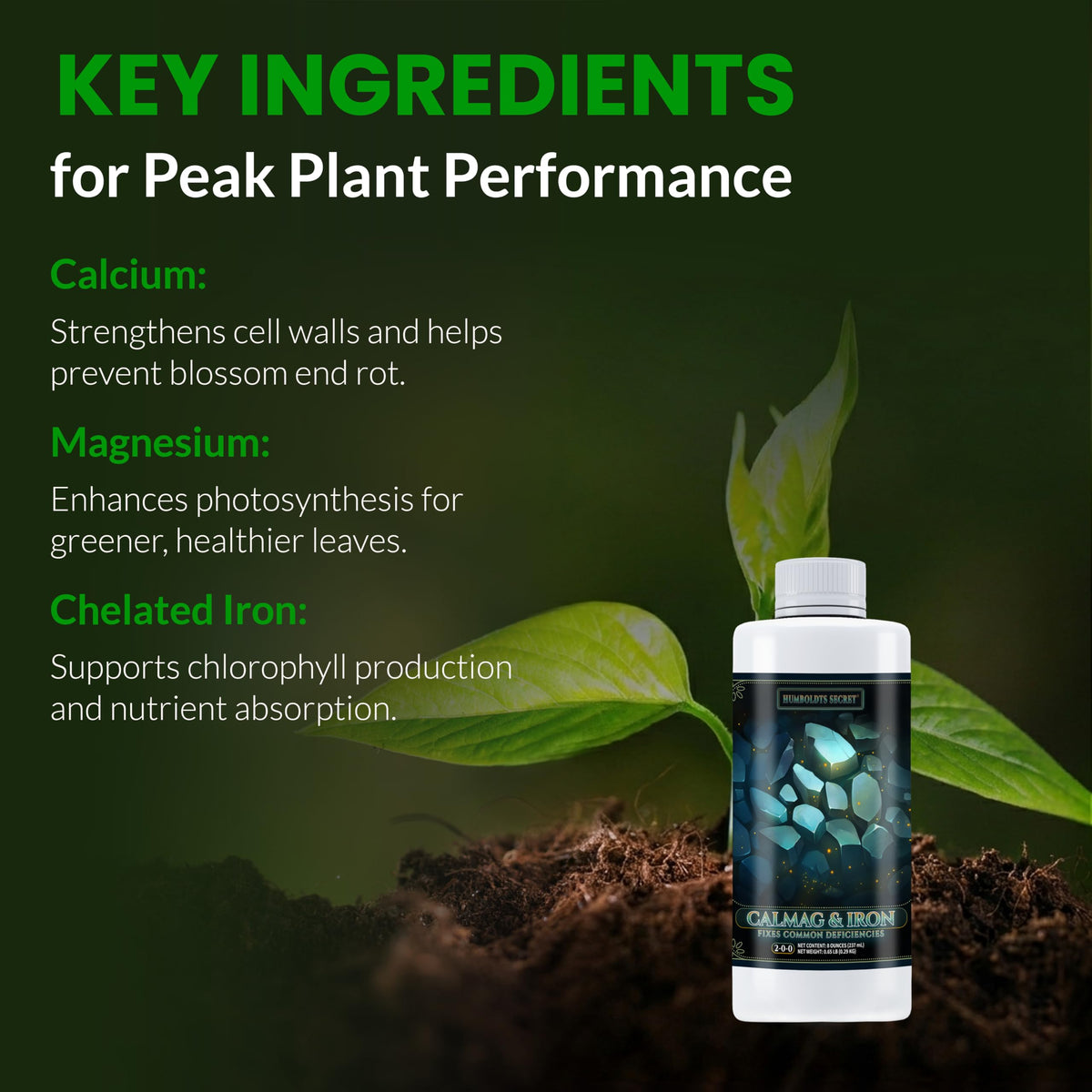 Humboldts Secret CalMag and Iron Plant Supplement