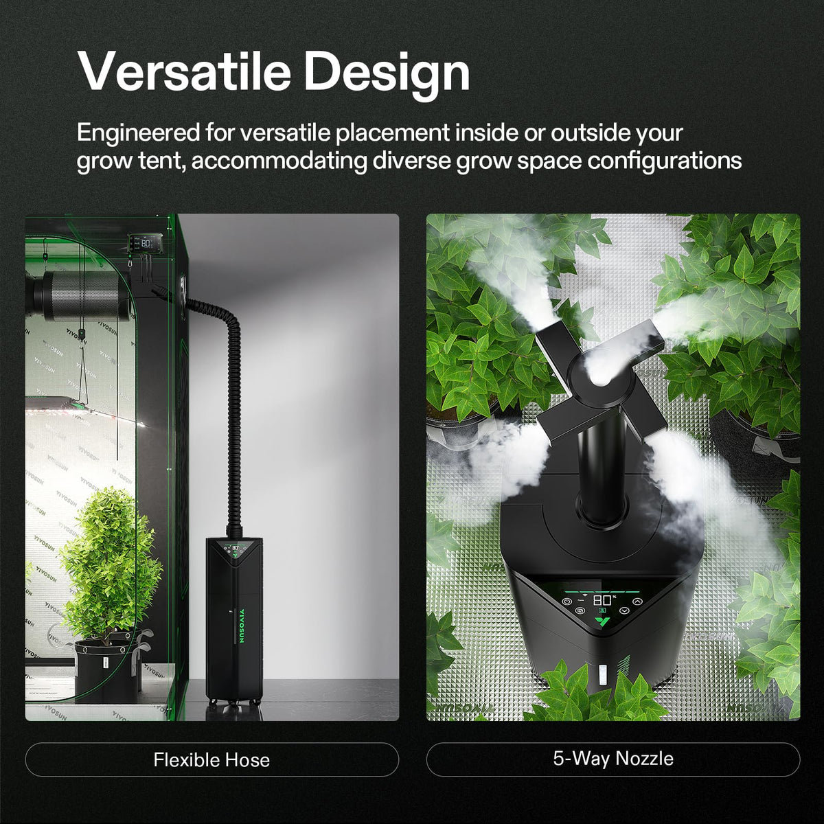 VIVOSUN AeroStream Plant Humidifiers, Multiple Capacities