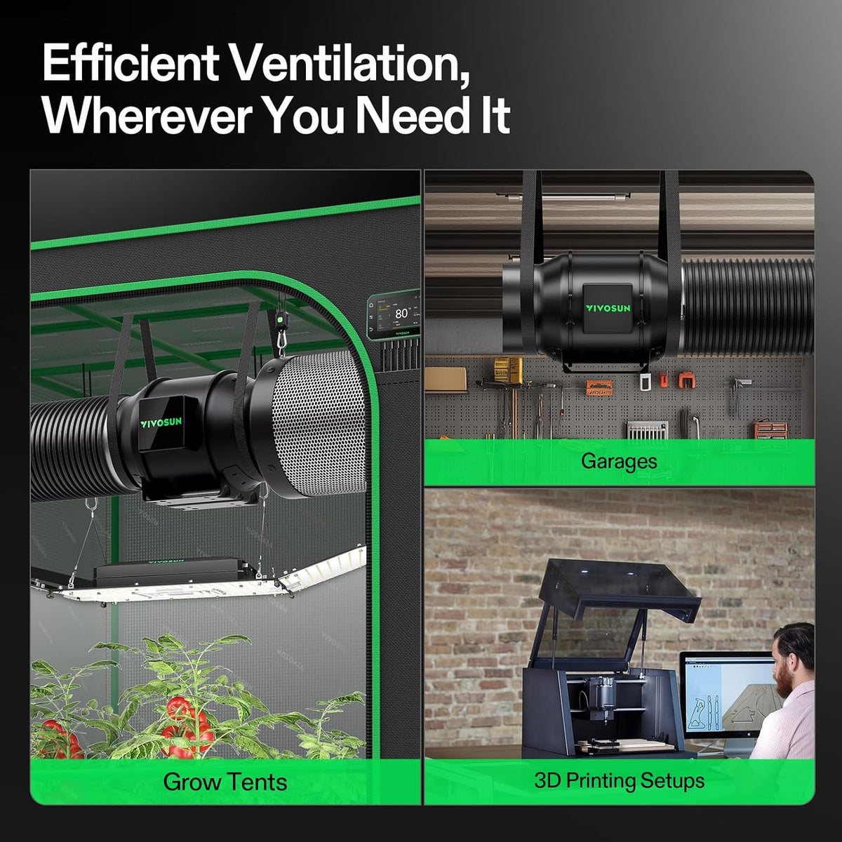 VIVOSUN Air Filtration Kits, Basic and Pro Options