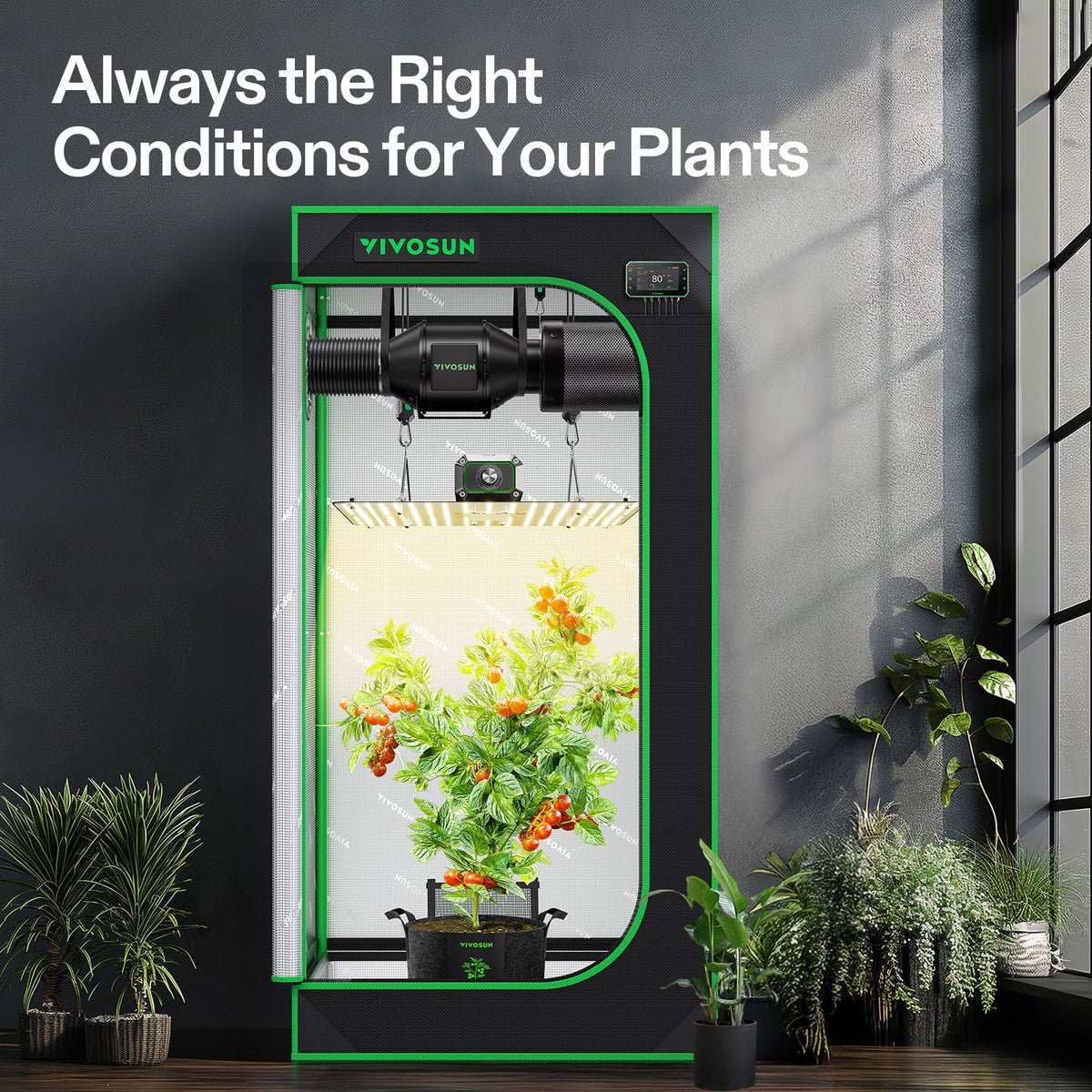VIVOSUN Smart Grow Tent Kits, Multiple Sizes
