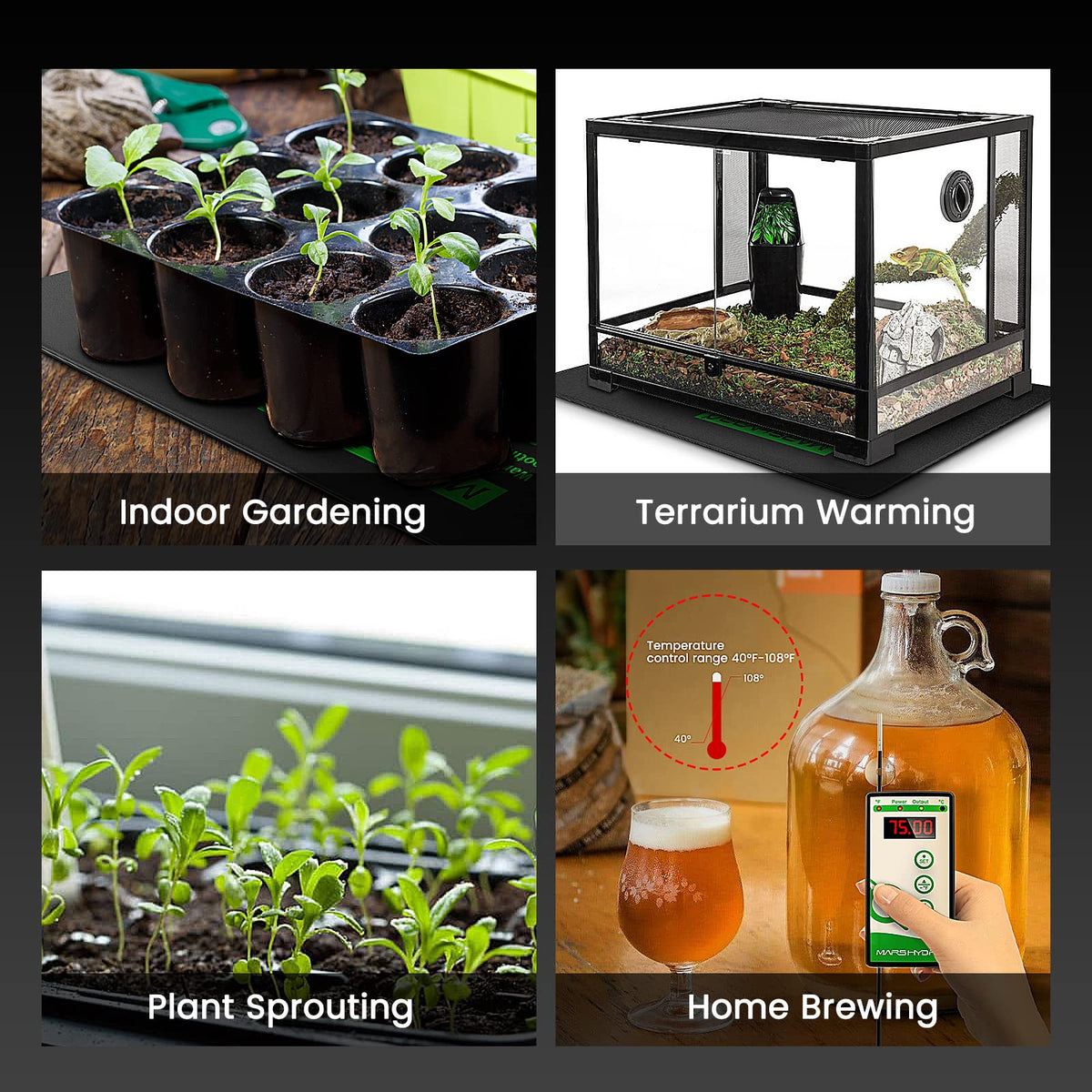 MARS HYDRO Seedling Heat Mats and Kits, Multiple Sizes