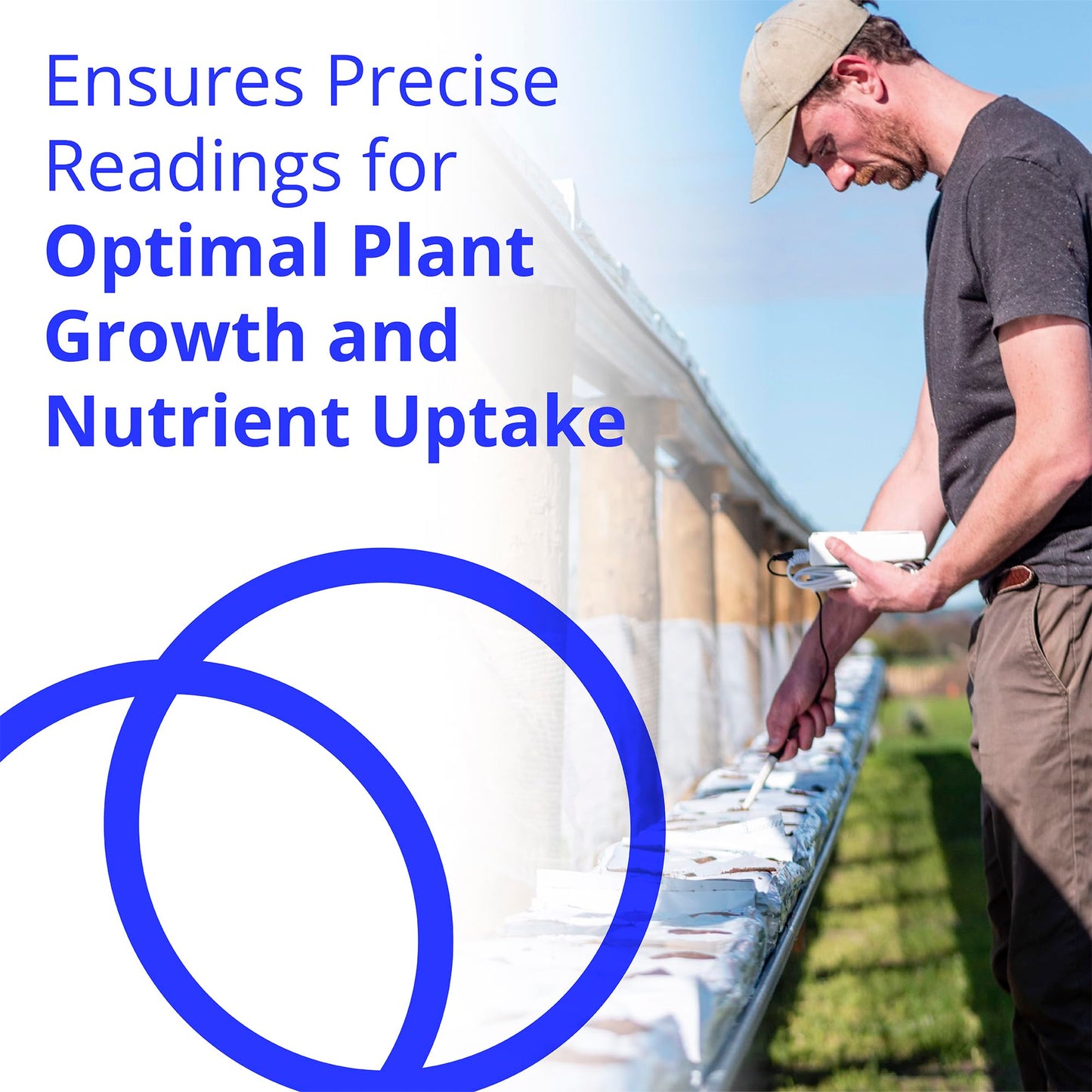 Bluelab Combo Meter for pH, Temperature & Conductivity in Water - Easy Calibration, Digital EC/TDS/PPM Tester for Hydroponics & Indoor Plants (METCOM)