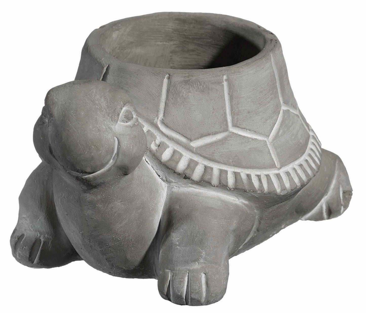 Classic Home and Garden Cement Buddies Animal Planter - Cute Desk Decoration - UV Coated Animal Vase w/Removable Drain Plug - Succulent Planter for Indoor/Outdoor Use (Bird Planter, Rust, Large)
