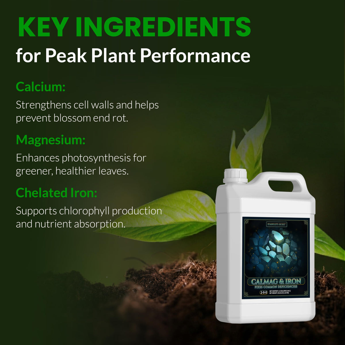 Humboldts Secret CalMag and Iron Plant Supplement