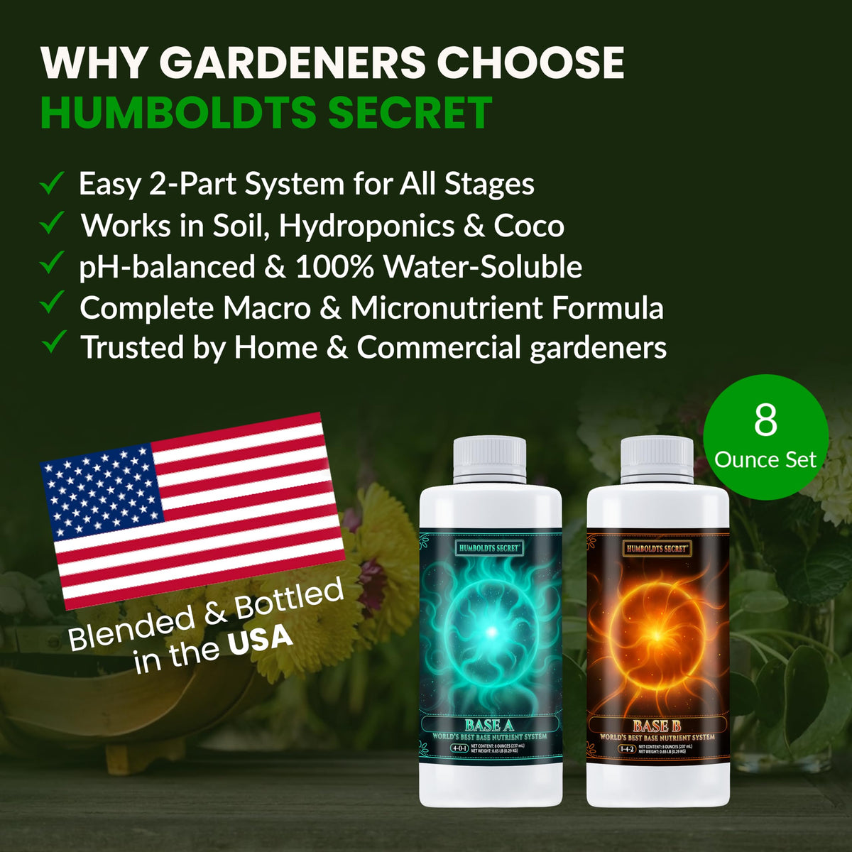 Humboldts Secret Base A and B Liquid Fertilizer