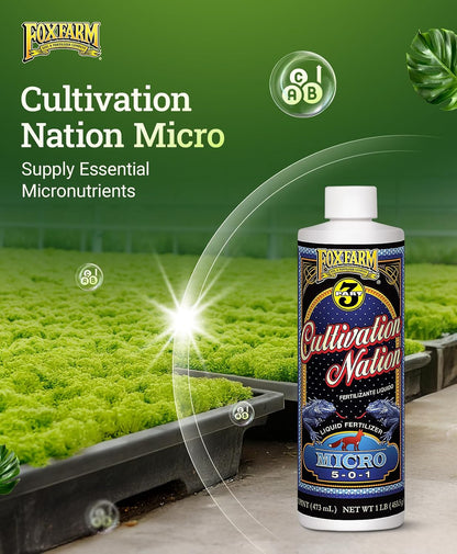 FoxFarm Cultivation Nation Micro Liquid Plant Food