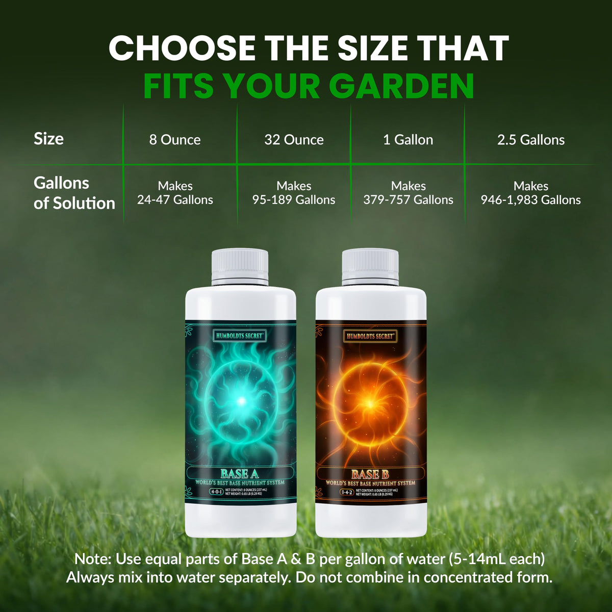 Humboldts Secret Base A and B Liquid Fertilizer