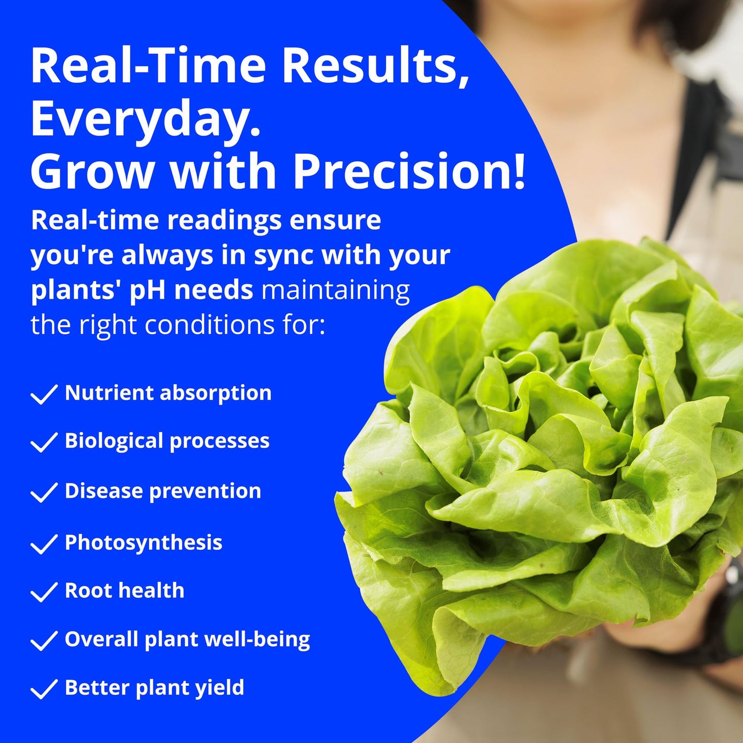 Bluelab Combo Meter for pH, Temperature & Conductivity in Water - Easy Calibration, Digital EC/TDS/PPM Tester for Hydroponics & Indoor Plants (METCOM)