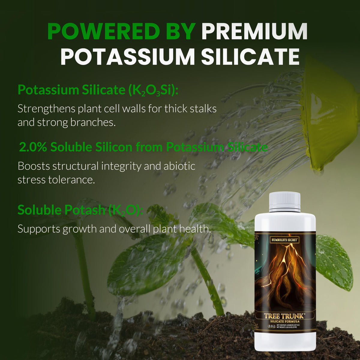 Humboldts Secret Tree Trunk Potassium Silicate Supplement