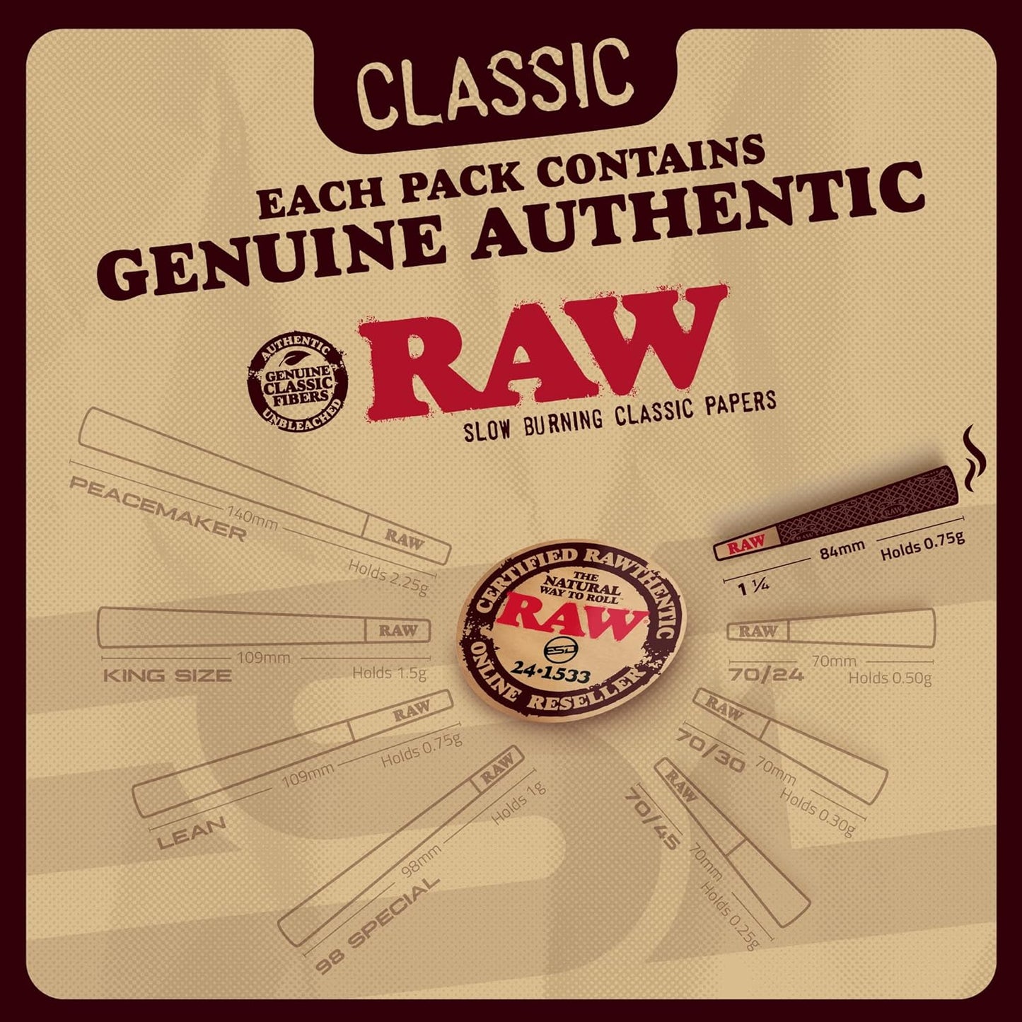 RAW 1¼ Cones 50 Pack + RAW King Size 50 Pack w/Three Tree Case