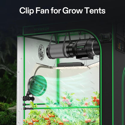 VIVOSUN AeroWave Oscillating Clip Fans, Size and Pack Options