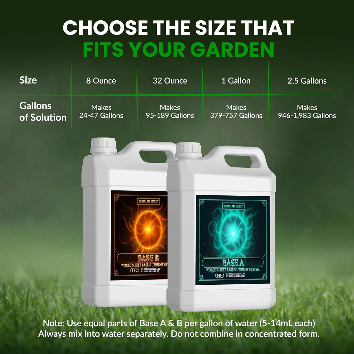 Humboldts Secret Base A and B Liquid Fertilizer