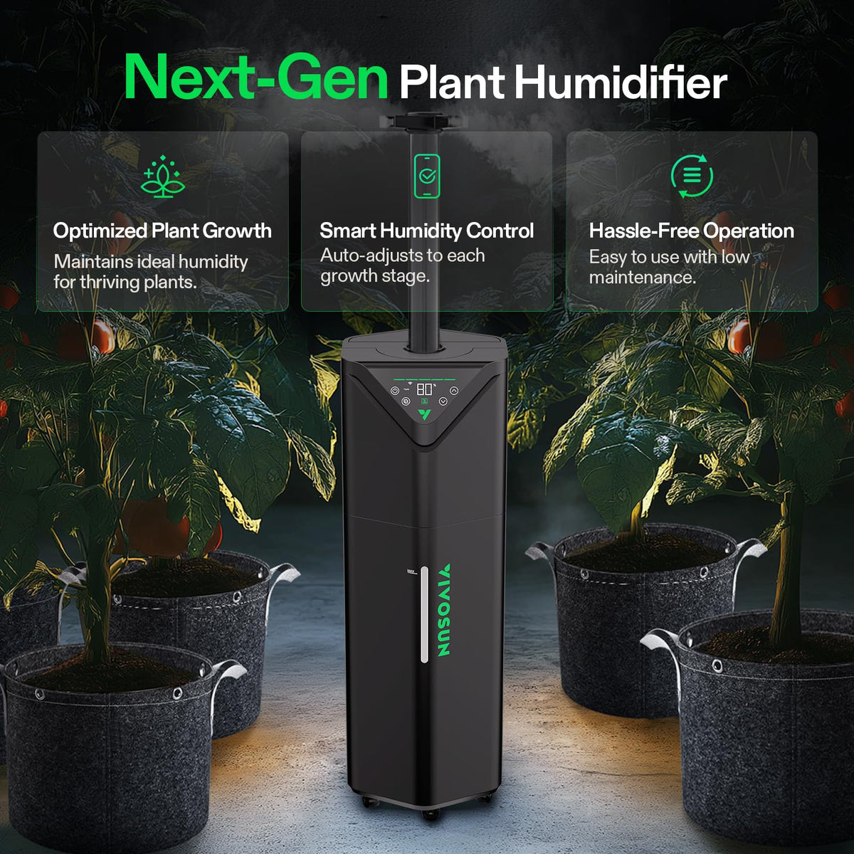 VIVOSUN AeroStream Plant Humidifiers, Multiple Capacities