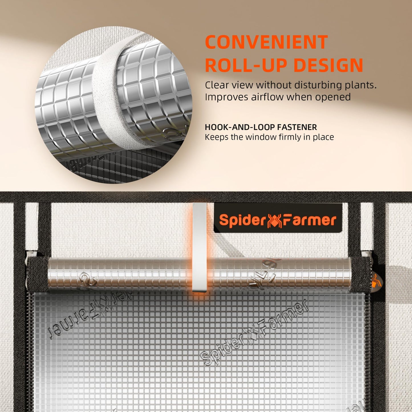 Spider Farmer Pro Series 4.6x2.3x6.6 Grow Tent, 55"x28"x80" with Roll-up Door, Observation Window Floor Tray, 2000D Thicken Mylar Canvas, 4x2 for Hydroponic Indoor Growing for SF2000, SE4500, G4500
