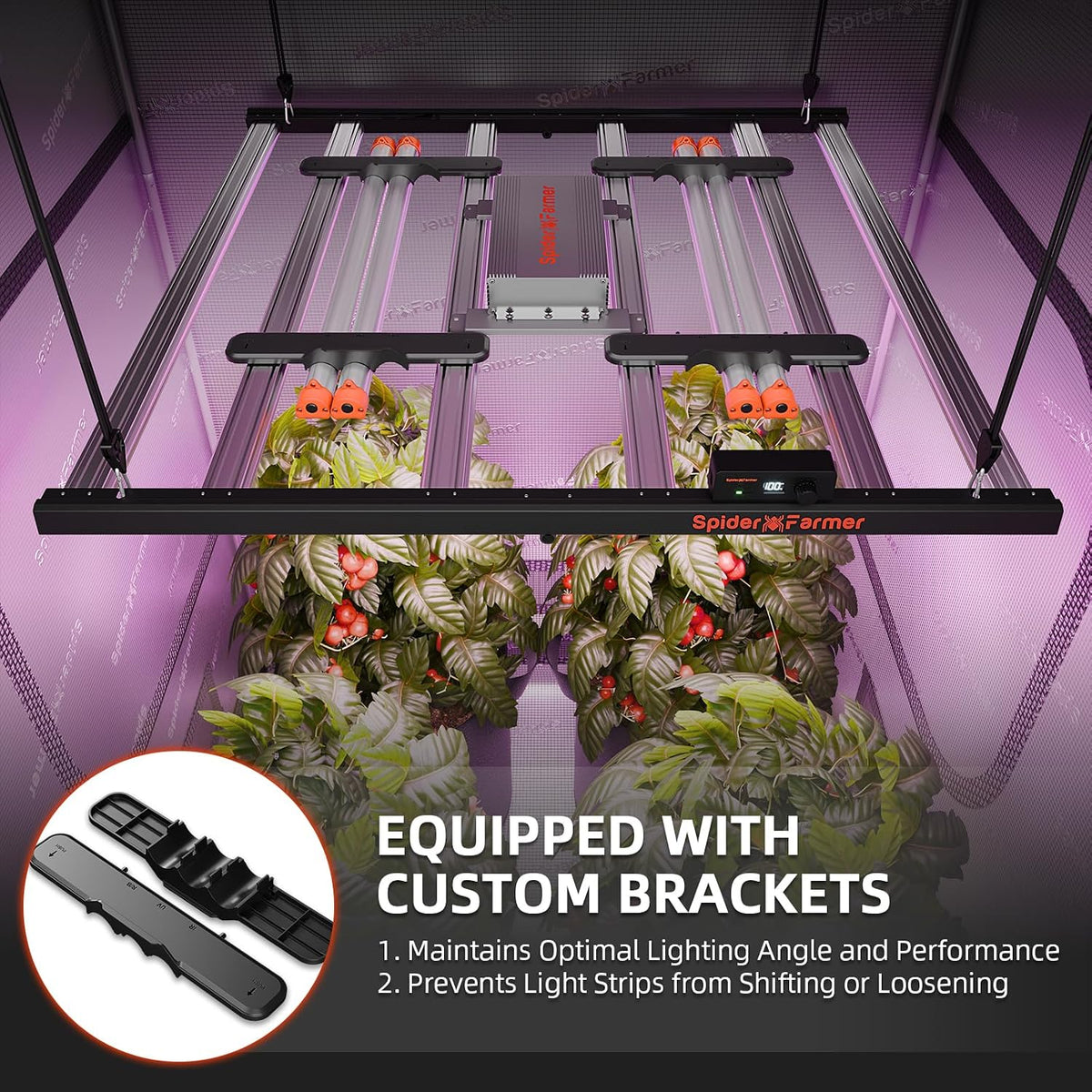 Spider Farmer SUPP-UV30 & IR16 LED Grow Light Bars Set 23.6" (4-Bar)