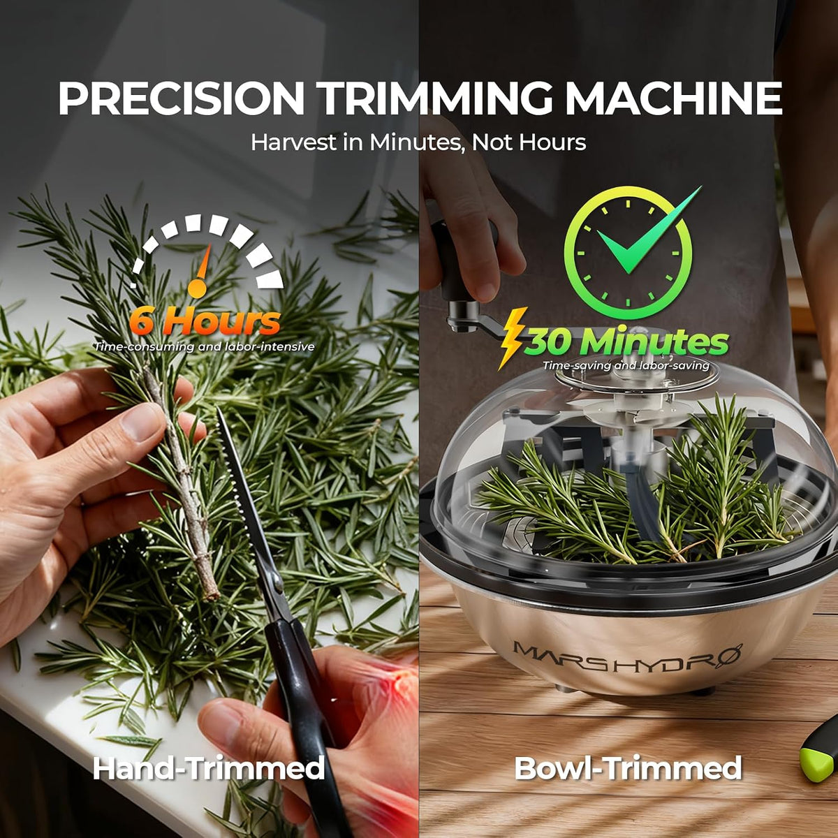 MARS HYDRO Manual Bowl Trimmer