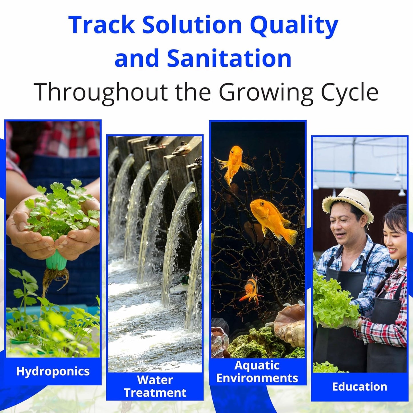 Bluelab ORP Probe – Durable, Platinum Probe with Ceramic Diaphragm & 2m Cable for Chlorine-Based Sanitiser Monitoring