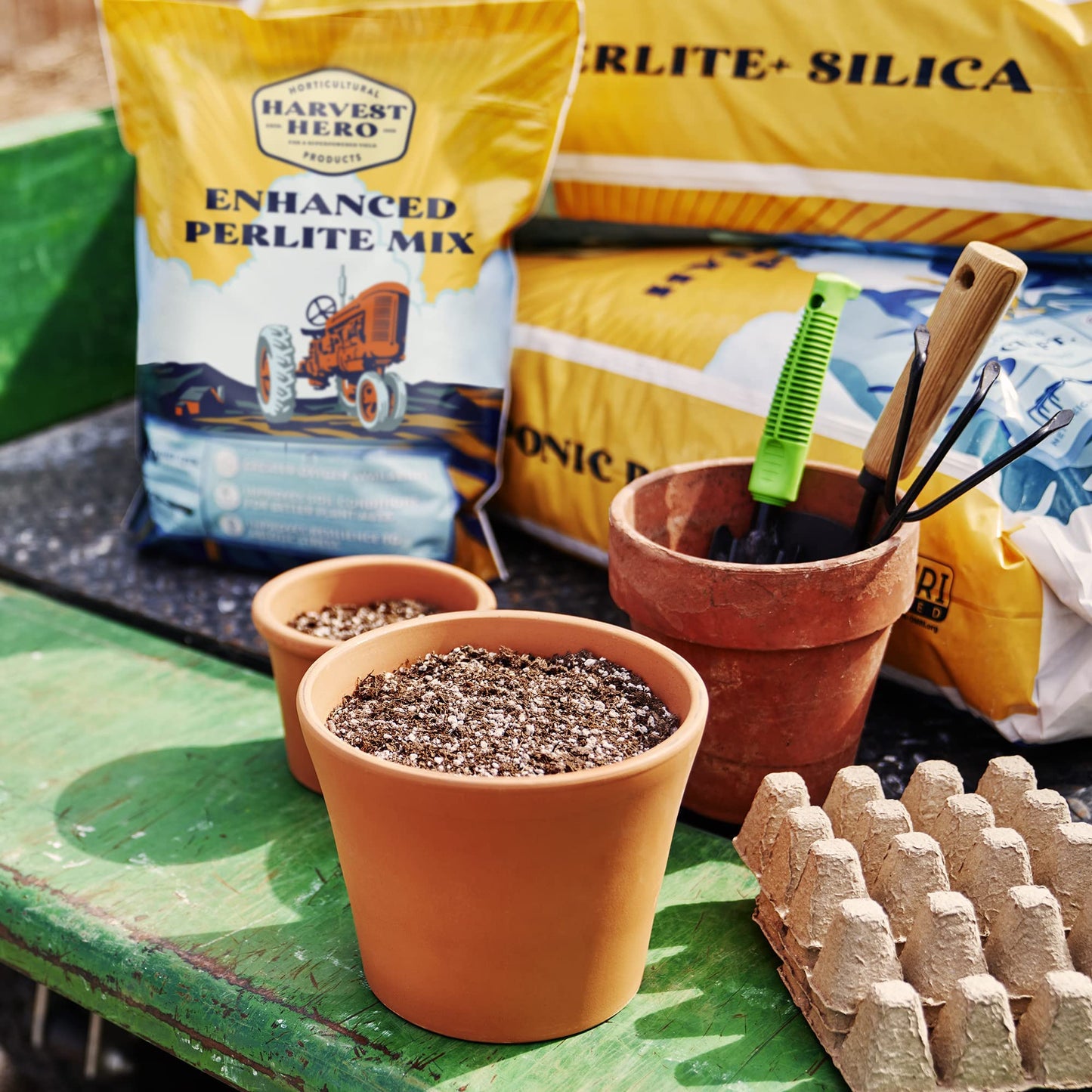 Perlite+ Silica, Superior Soil Amendment That Promotes Enhanced Plant Growth. Ideal for Potting Soil, Transplanting, and Hydroponic Systems, OMRI Listed, 100% Organic (24 QT)