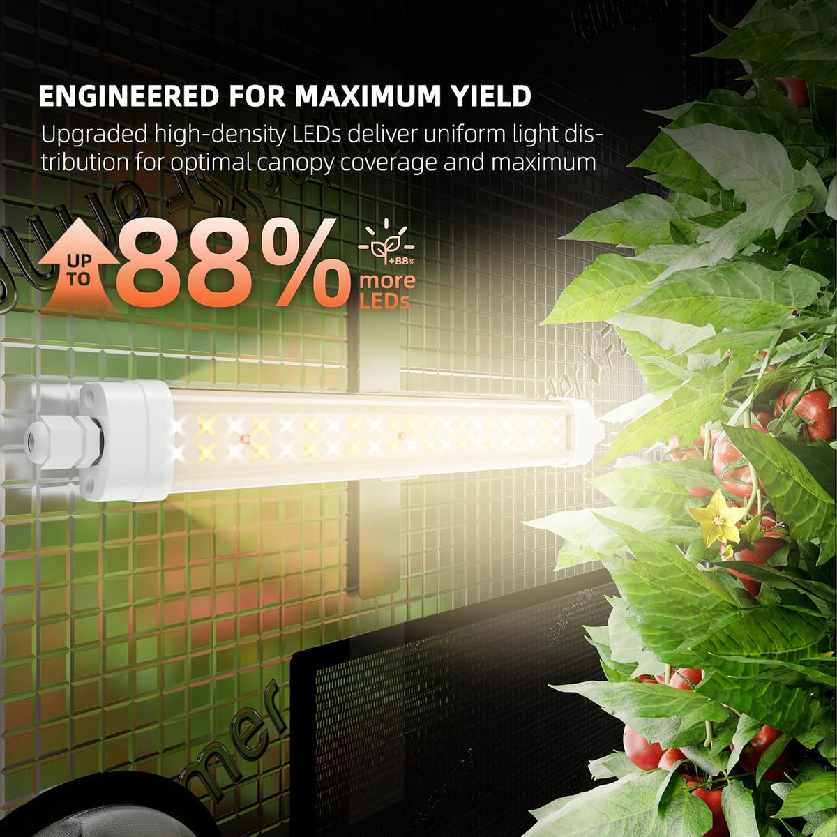 Spider Farmer Glow30 LED Grow Lights Kits, Sunlike Full Spectrum Integrated Plant Waterproof Growing Lamp Supplemental Bars for Grow Tent Indoor Greenhouse Plant Seedling Veg Flower, 4-Pack