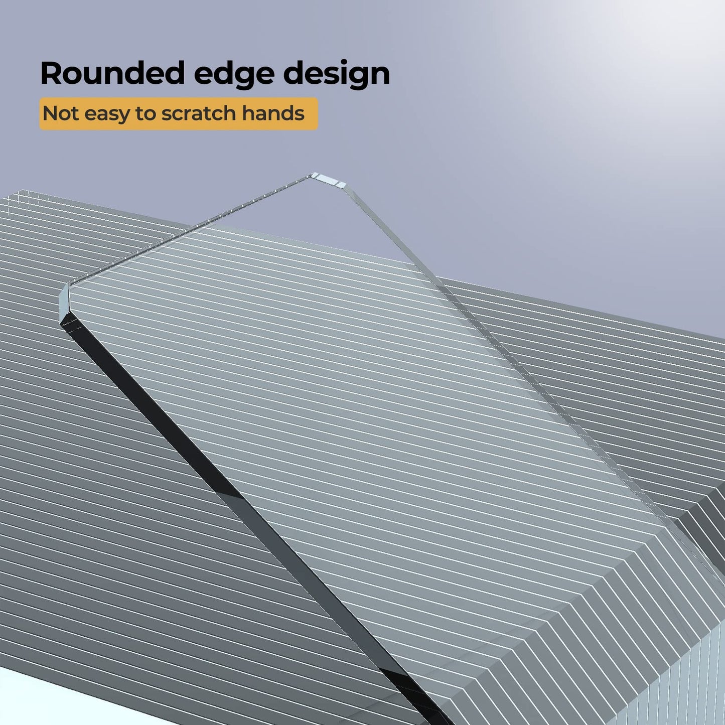 Rounded Edge Microscope Slides Kit, 50 Pcs Pre-Cleaned Blank Microscope Slides and 100 Pcs 22x22mm Square Coverslips Cover Glass for Monocular Binocular Trinocular Microscopes