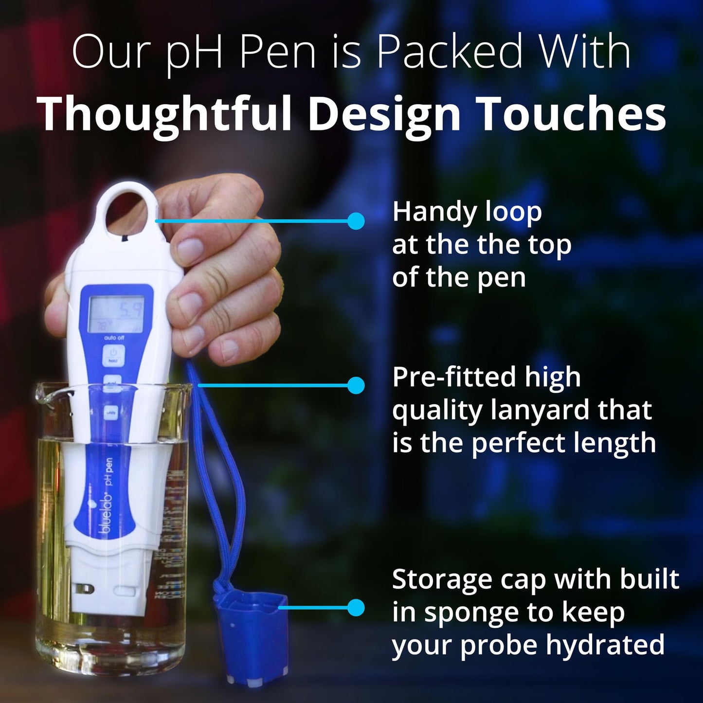 Bluelab PENSTP pH and Conductivity Starter Pack - Precision Nutrient Solution Management Kit with Temperature Measurement, Waterproof Pens, and Probe Care Kit