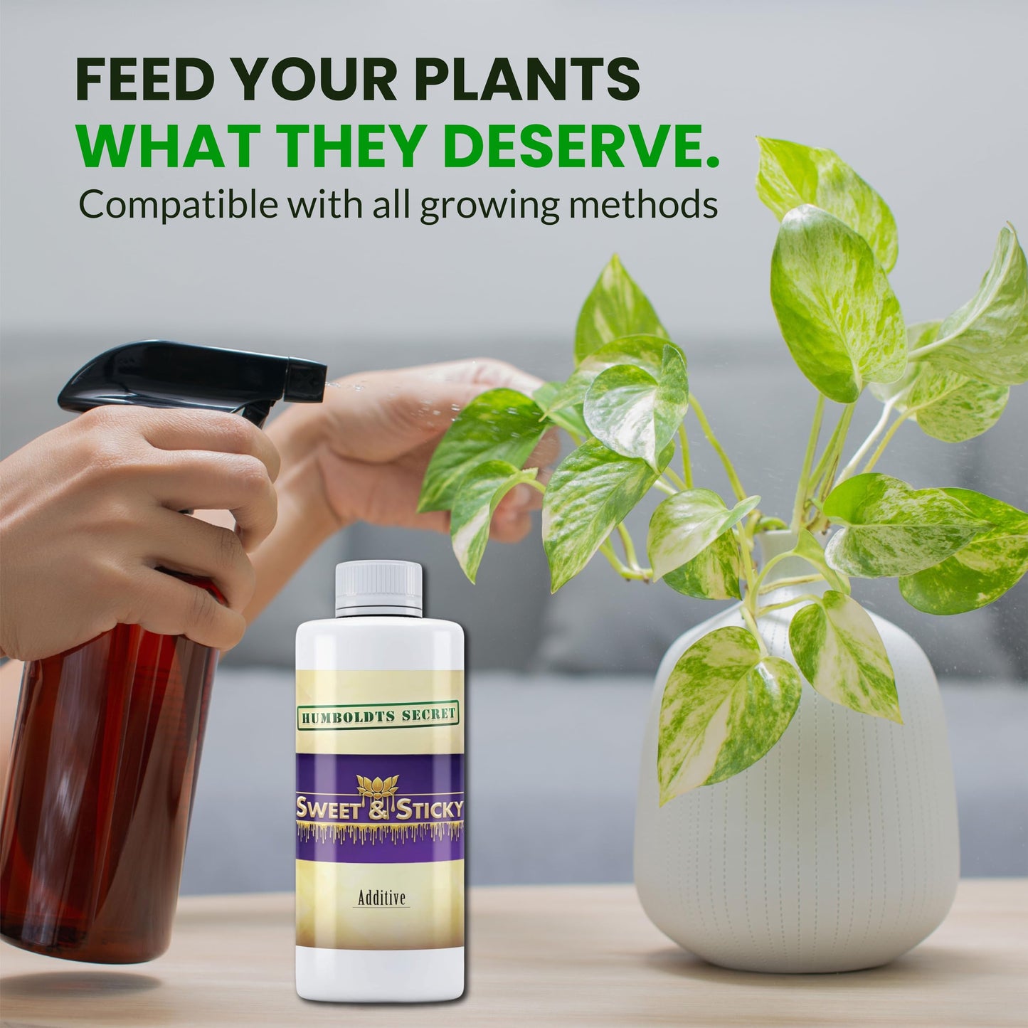 Humboldts Secret Sweet & Sticky Carbohydrate and Saccharide Plant Energy Additive | Indoor and Outdoor Plant Nutrients Enhancer for Growth and Aroma | Boosts Flavor and Resin Development | 32 Ounce