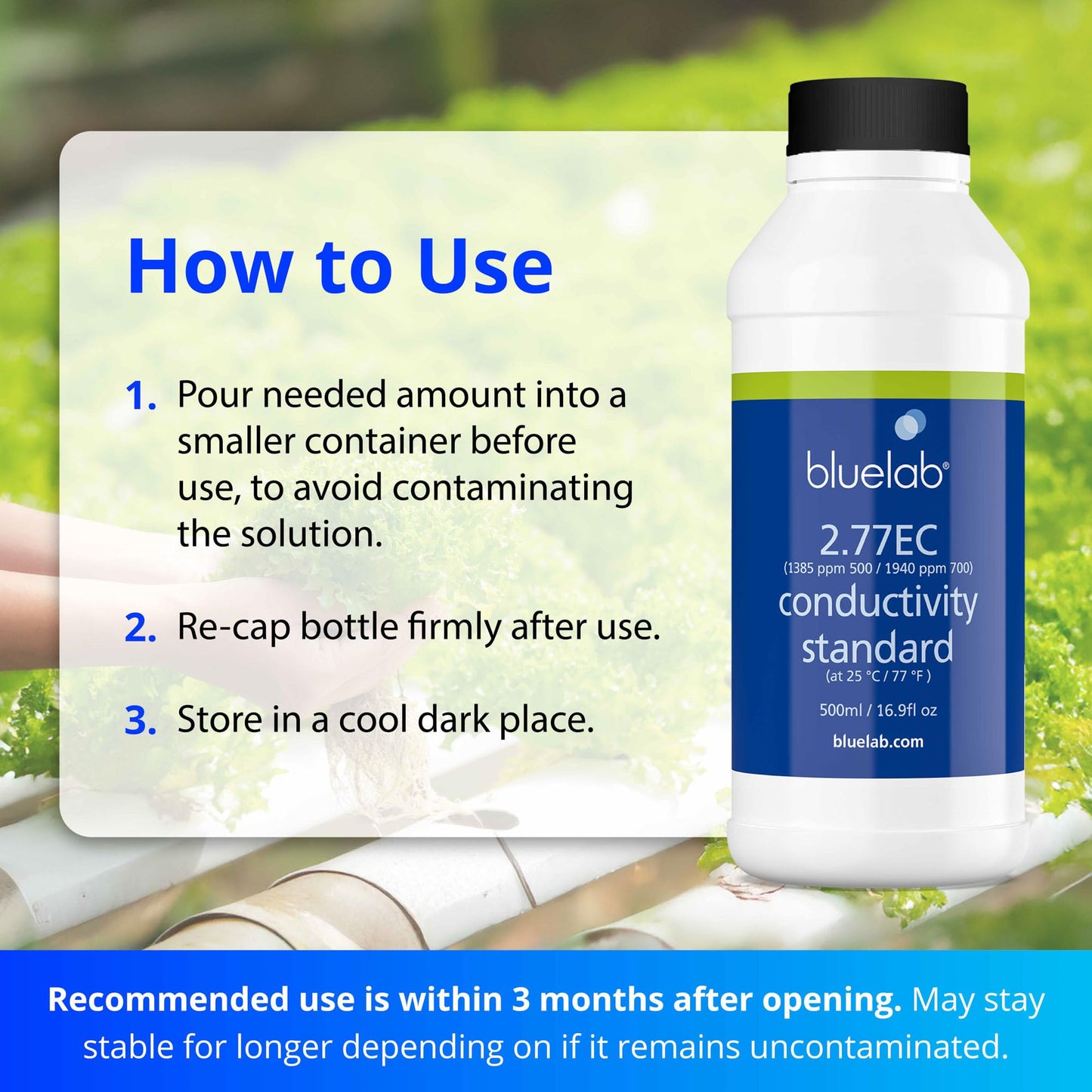 BlueLab 2.77EC Conductivity Solution, 250 milliliters