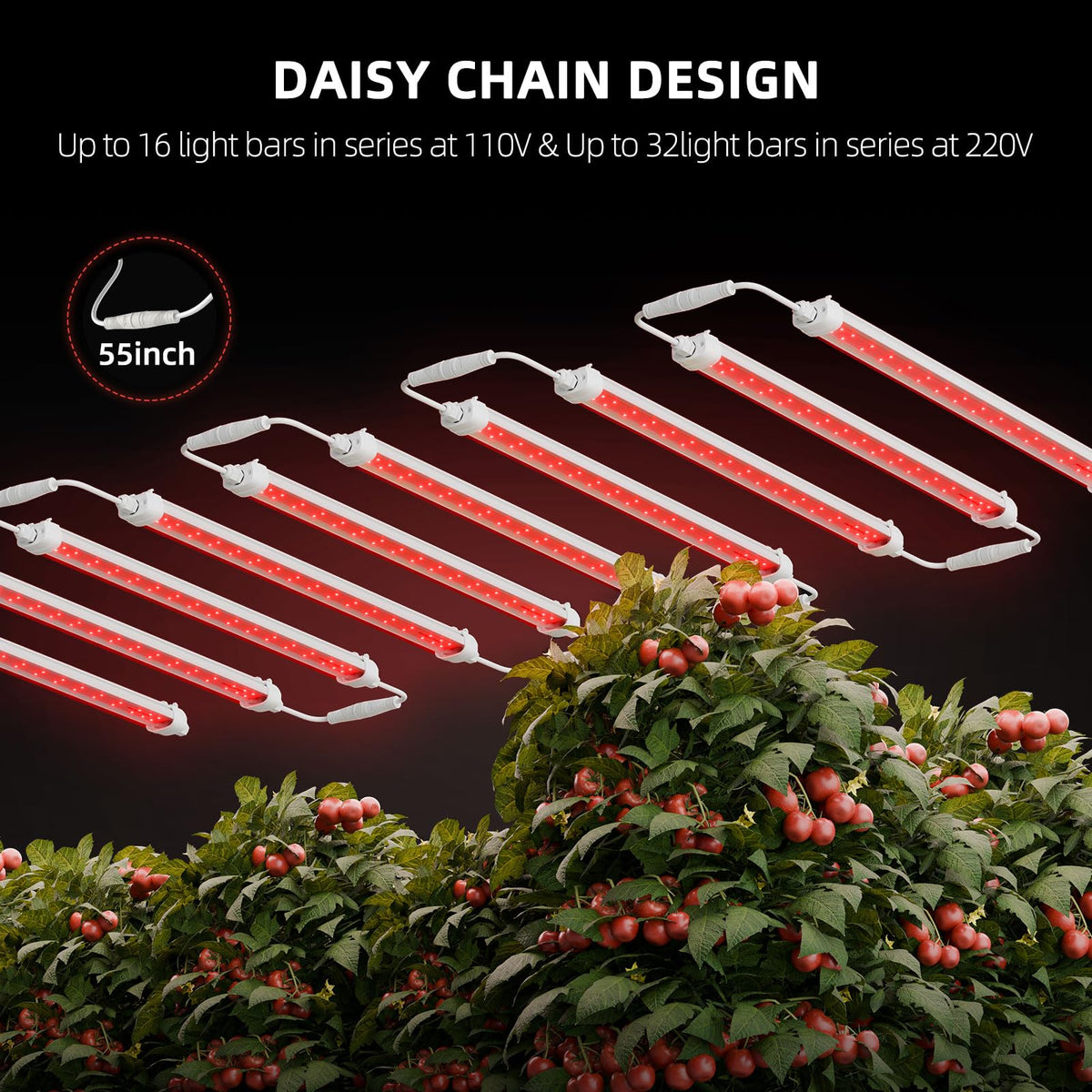 Spider Farmer LED Plant Grow Light GlowR80, 3.2ft Deep Red Supplemental Lighting Bar for Indoor Plants