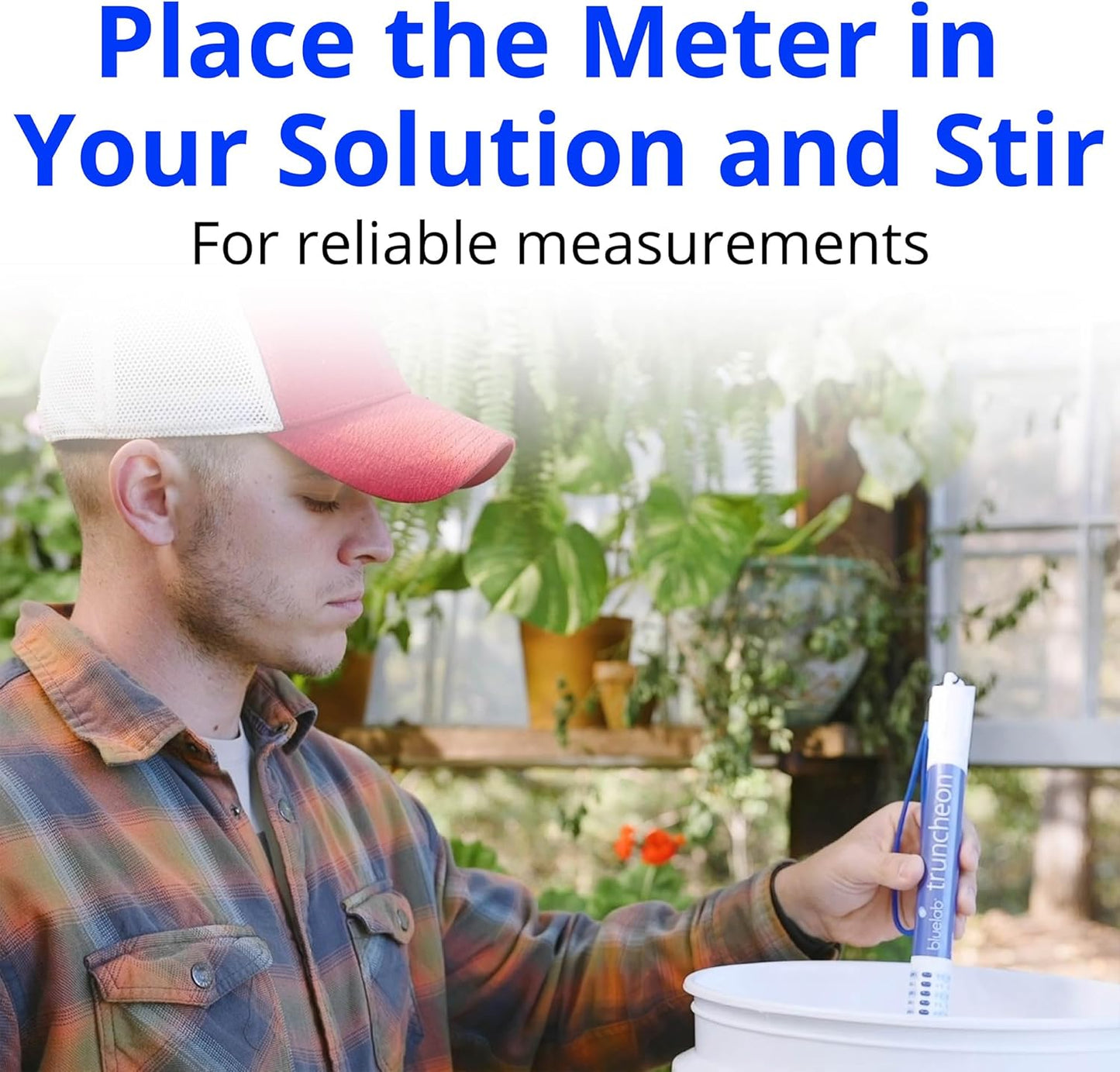 Bluelab Truncheon Nutrient Meter, Digital Conductivity Tester in Water (EC, 500, ppm 700, CF, TDS) Tool for Hydroponic System and Indoor Plant Grow