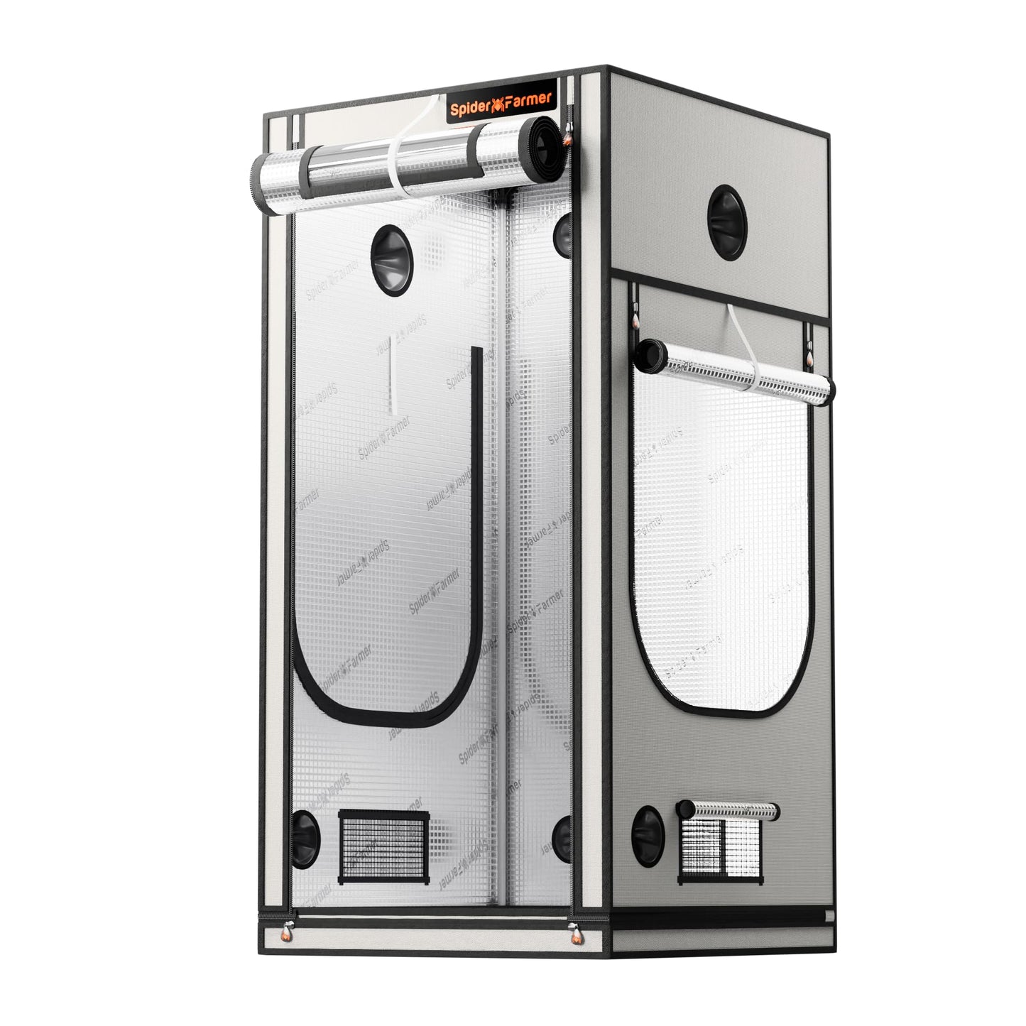 Spider Farmer Pro Series 4.6x2.3x6.6 Grow Tent, 55"x28"x80" with Roll-up Door, Observation Window Floor Tray, 2000D Thicken Mylar Canvas, 4x2 for Hydroponic Indoor Growing for SF2000, SE4500, G4500
