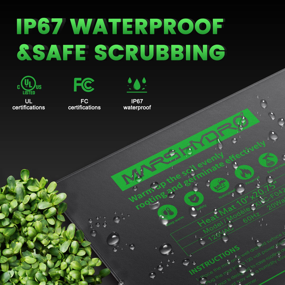 MARS HYDRO Seedling Heat Mats and Kits, Multiple Sizes