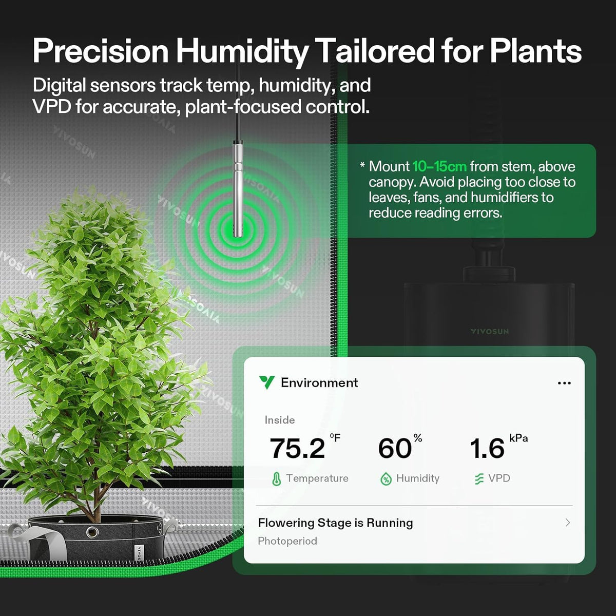 VIVOSUN AeroStream Plant Humidifiers, Multiple Capacities