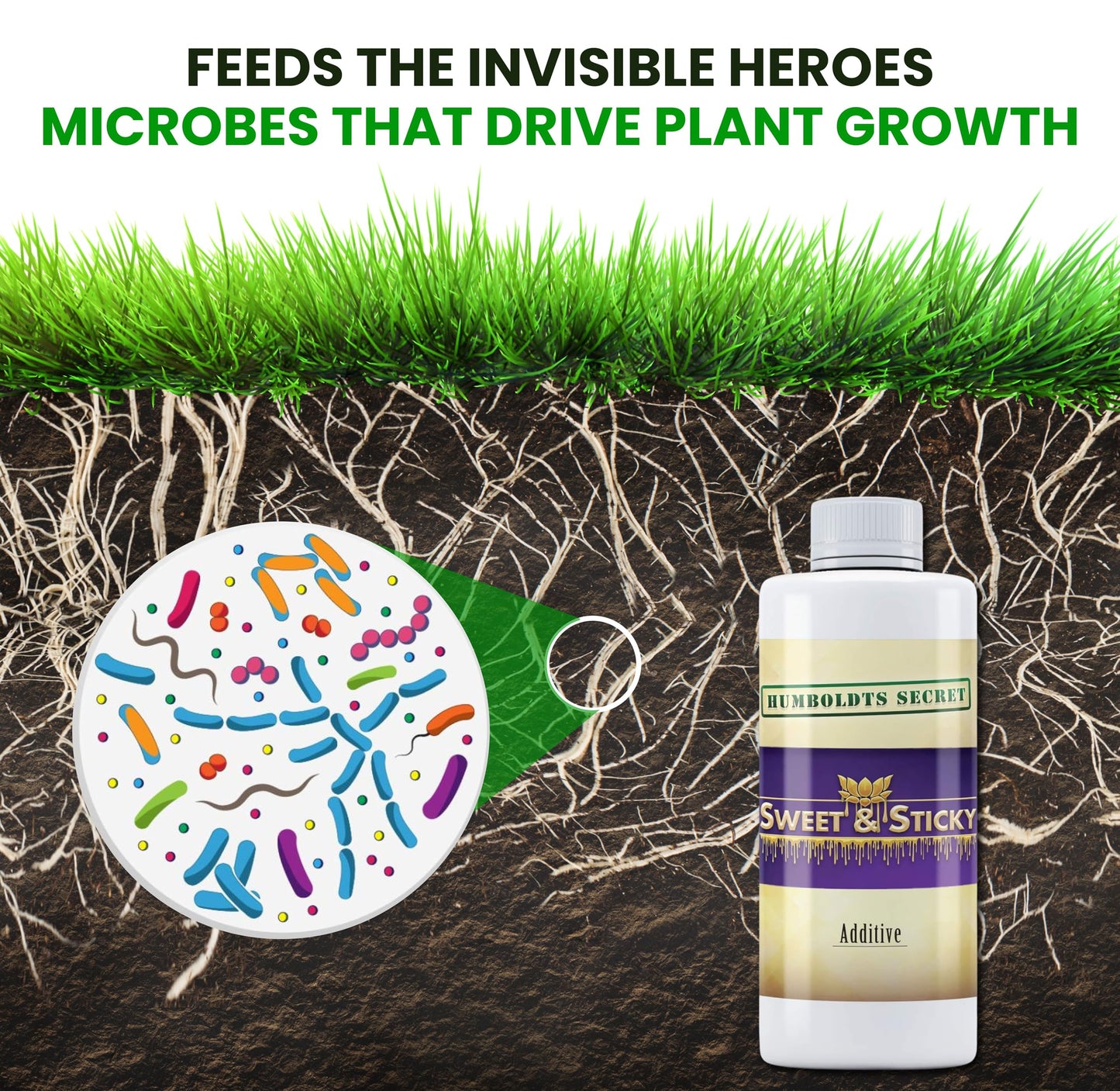 Humboldts Secret Sweet & Sticky Carbohydrate and Saccharide Plant Energy Additive | Indoor and Outdoor Plant Nutrients Enhancer for Growth and Aroma | Boosts Flavor and Resin Development | 32 Ounce