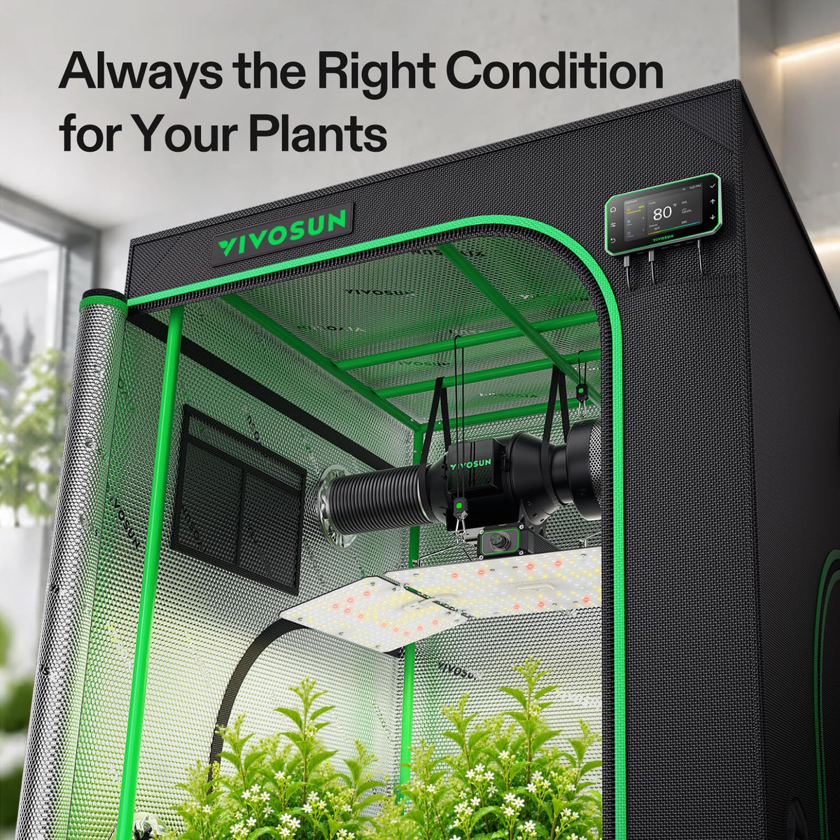 VIVOSUN Smart Grow Tent Kits, Multiple Sizes
