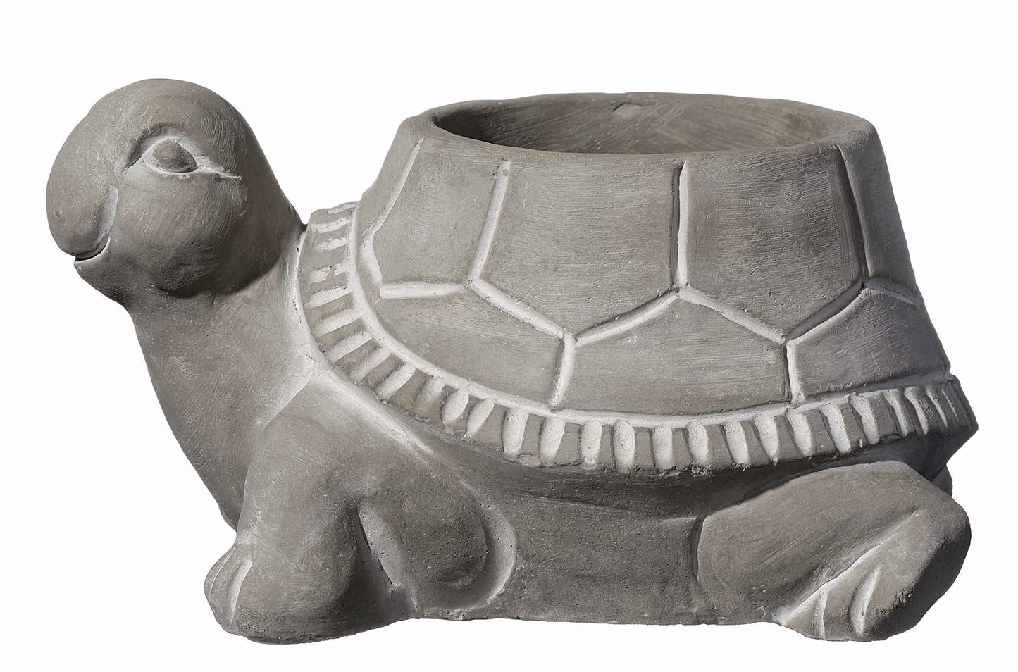 Classic Home and Garden Cement Buddies Animal Planter - Cute Desk Decoration - UV Coated Animal Vase w/Removable Drain Plug - Succulent Planter for Indoor/Outdoor Use (Bird Planter, Rust, Large)