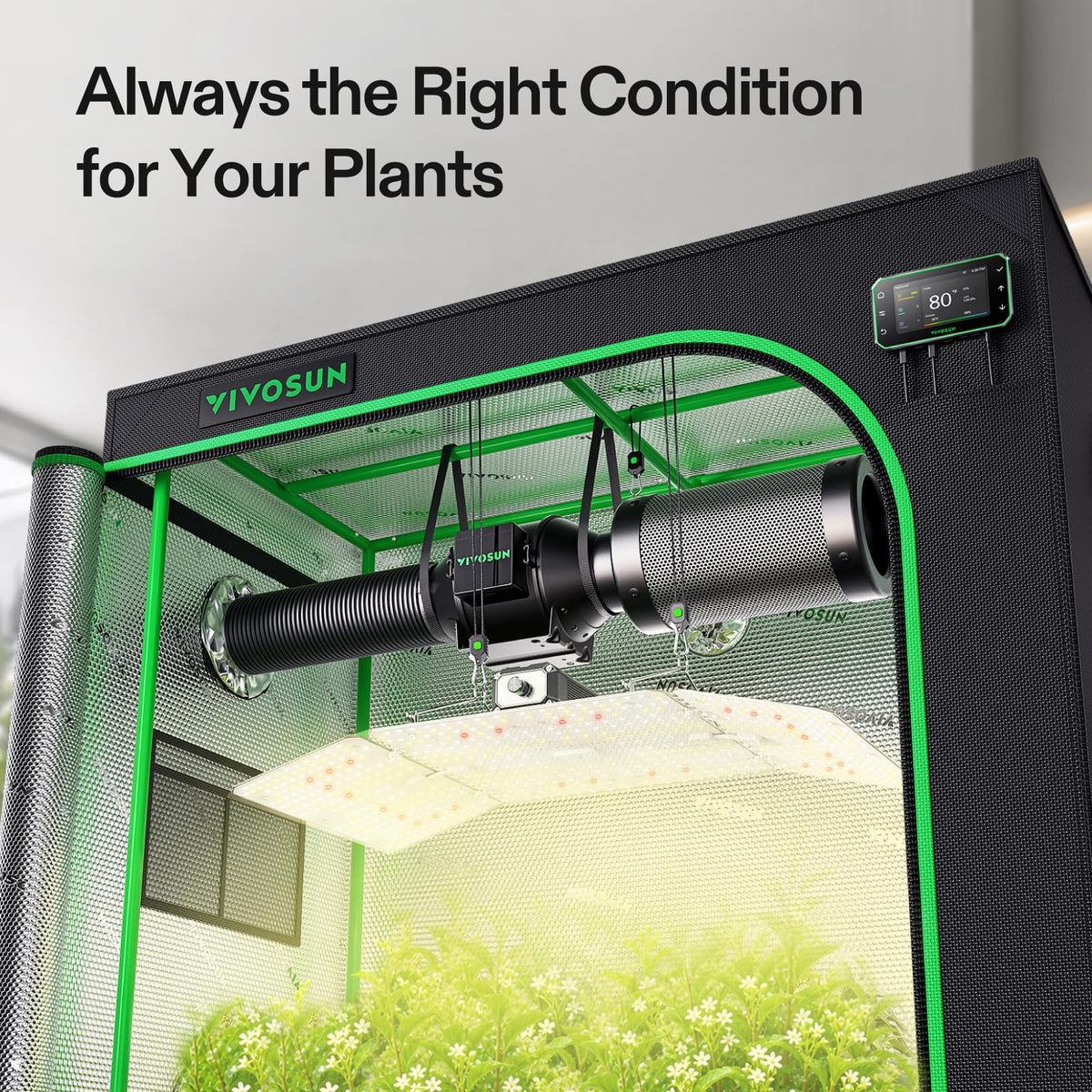 VIVOSUN Smart Grow Tent Kits, Multiple Sizes