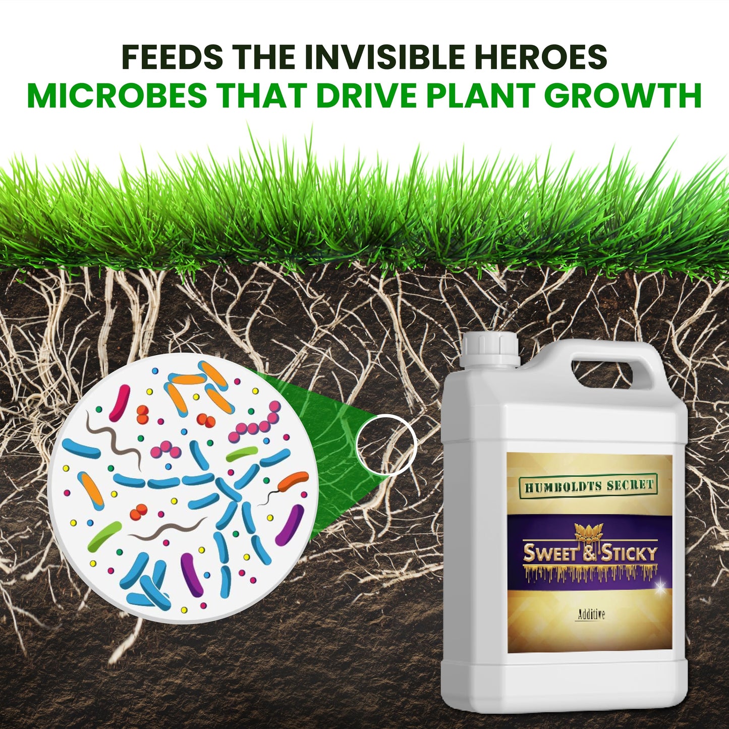 Humboldts Secret Sweet & Sticky Carbohydrate and Saccharide Plant Energy Additive | Indoor and Outdoor Plant Nutrients Enhancer for Growth and Aroma | Boosts Flavor and Resin Development | 32 Ounce