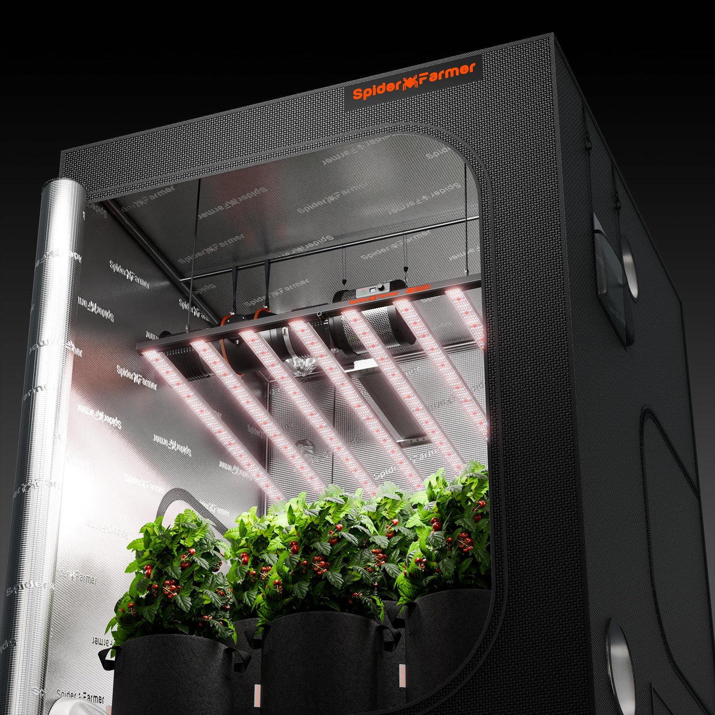 Spider Farmer SE3000 LED Grow Lights 300W, Samsung LM301H EVO Diodes, 2025 Upgraded Remote App Control, 3x3ft Coverage Bar Style Grow Light, Full Spectrum Dimmable Grow Lamp for Indoor Plants