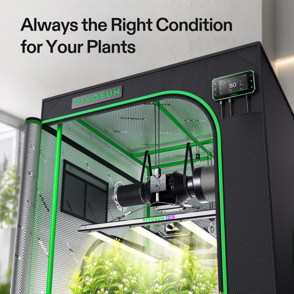 VIVOSUN Smart Grow Tent Kits, Multiple Sizes