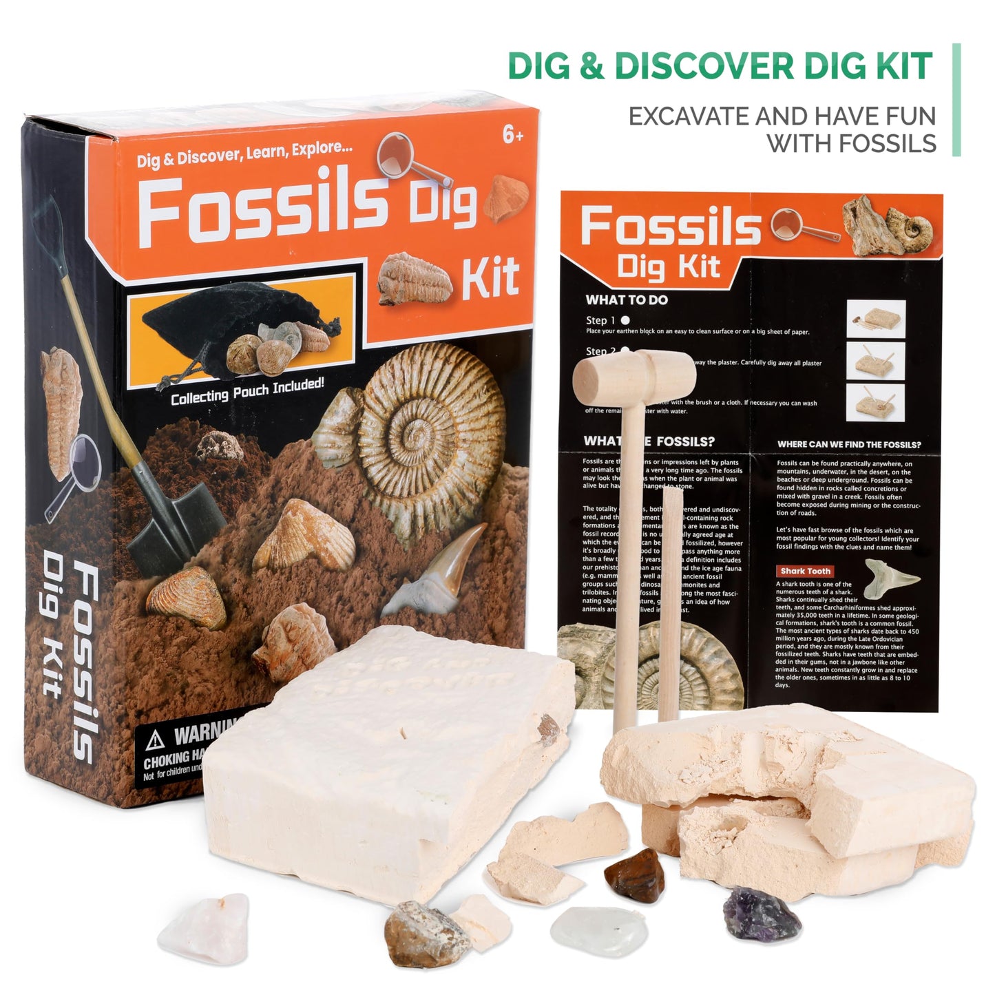 AmScope 120X-1200X 52-pcs Beginner Microscope STEM Kit with Metal Body Microscope, Plastic Slides, LED Light and Carrying Box (M30-ABS-KT2-W),White