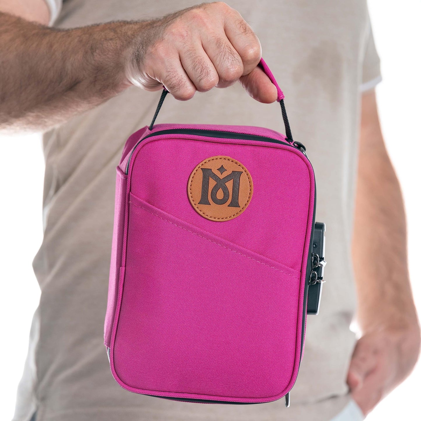 MAGICAL BUTTER Smell-Proof Bag with Combination Lock – Travel Lunch Bag with Tray & Jar – Durable, Portable, Odor-Control Storage Case