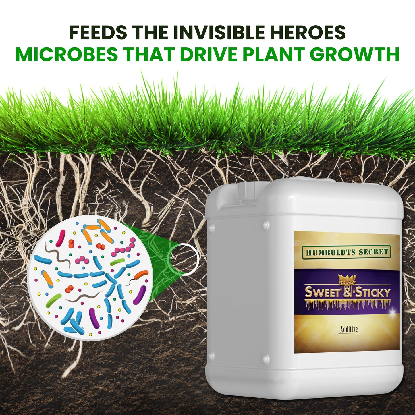 Humboldts Secret Sweet & Sticky Carbohydrate and Saccharide Plant Energy Additive | Indoor and Outdoor Plant Nutrients Enhancer for Growth and Aroma | Boosts Flavor and Resin Development | 32 Ounce