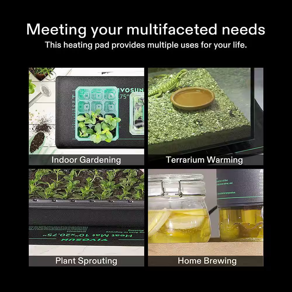 48 In. X 20.75 In. Durable Waterproof Seedling Heat Mat