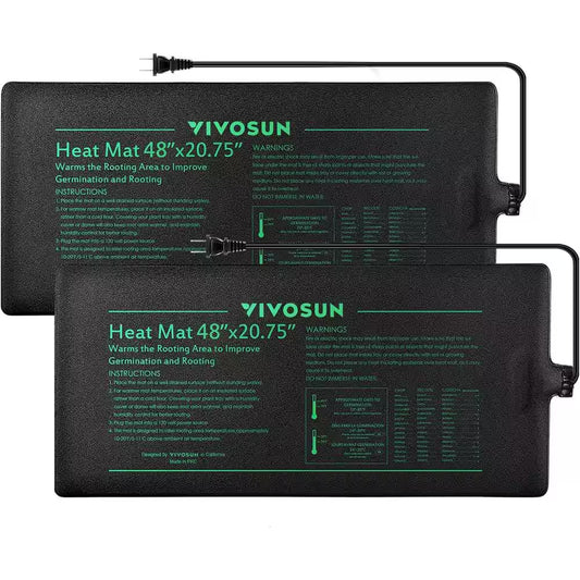 48 In. X 20.75 In. Durable Waterproof Seedling Heat Mat (2-Pack)
